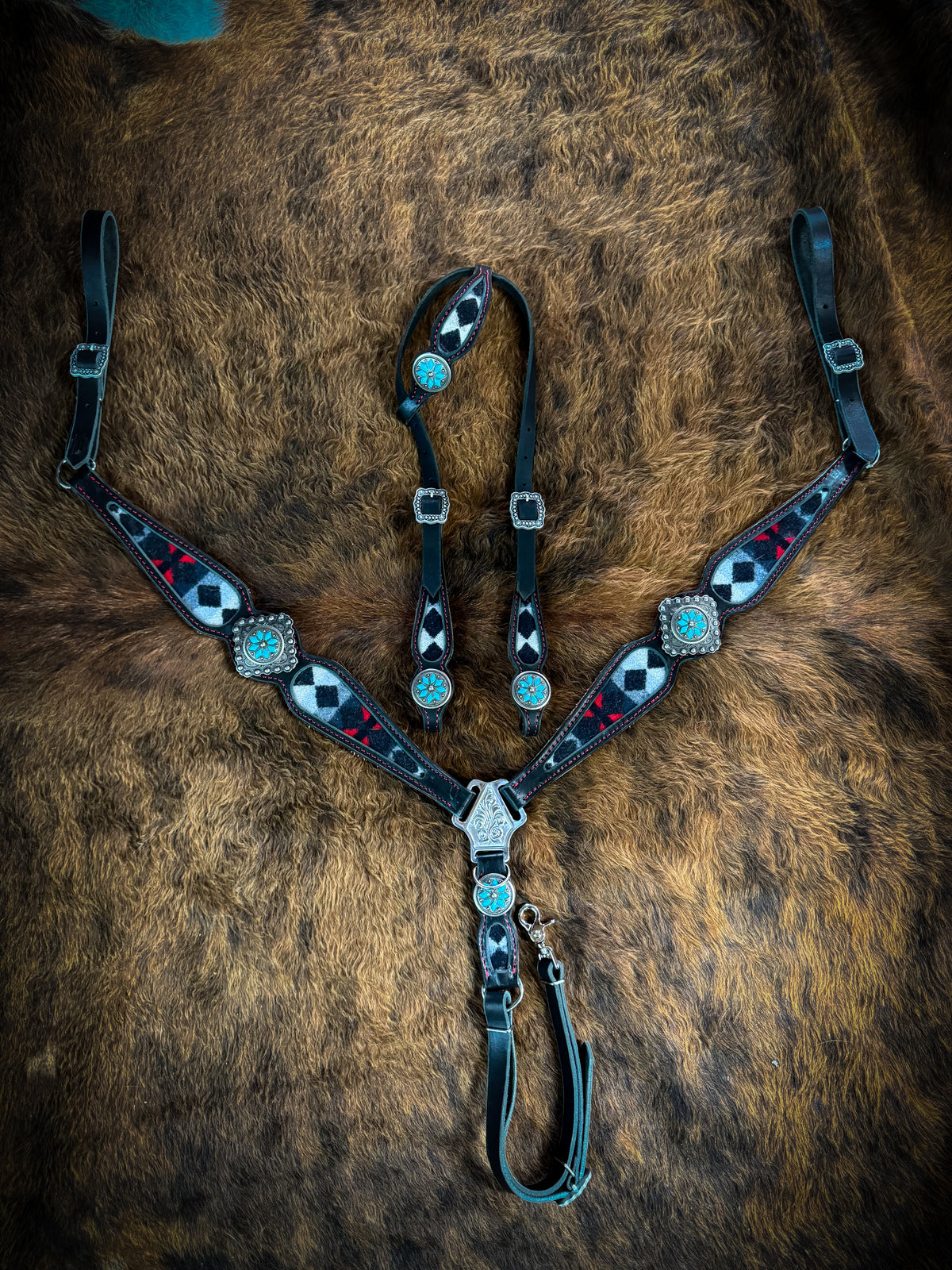 Tack set made with Genuine Pendleton wool