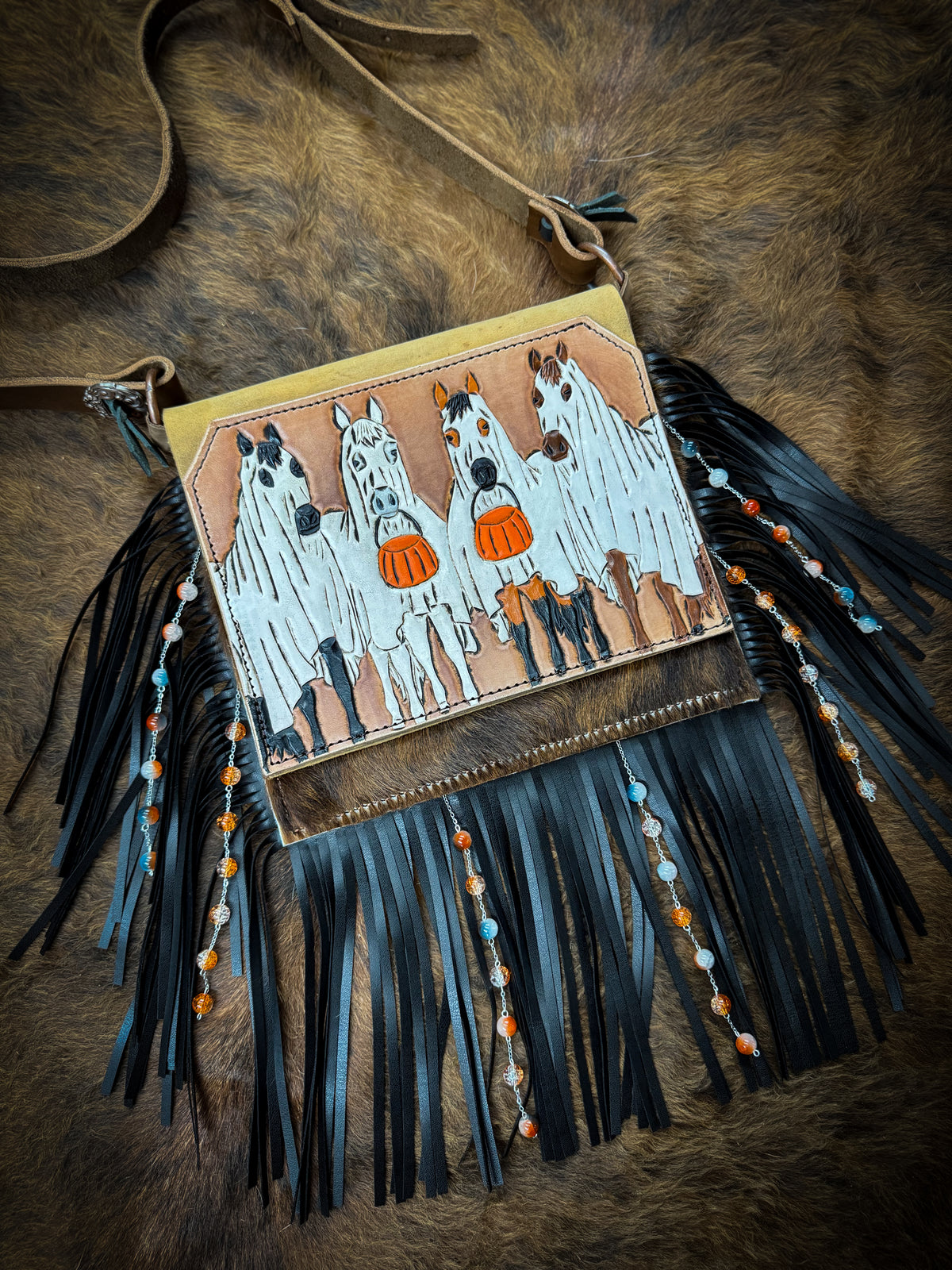 “Ghost horse” purse