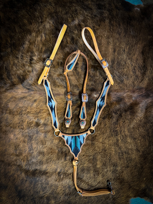 Gladiator tack set made with Genuine Pendleton wool